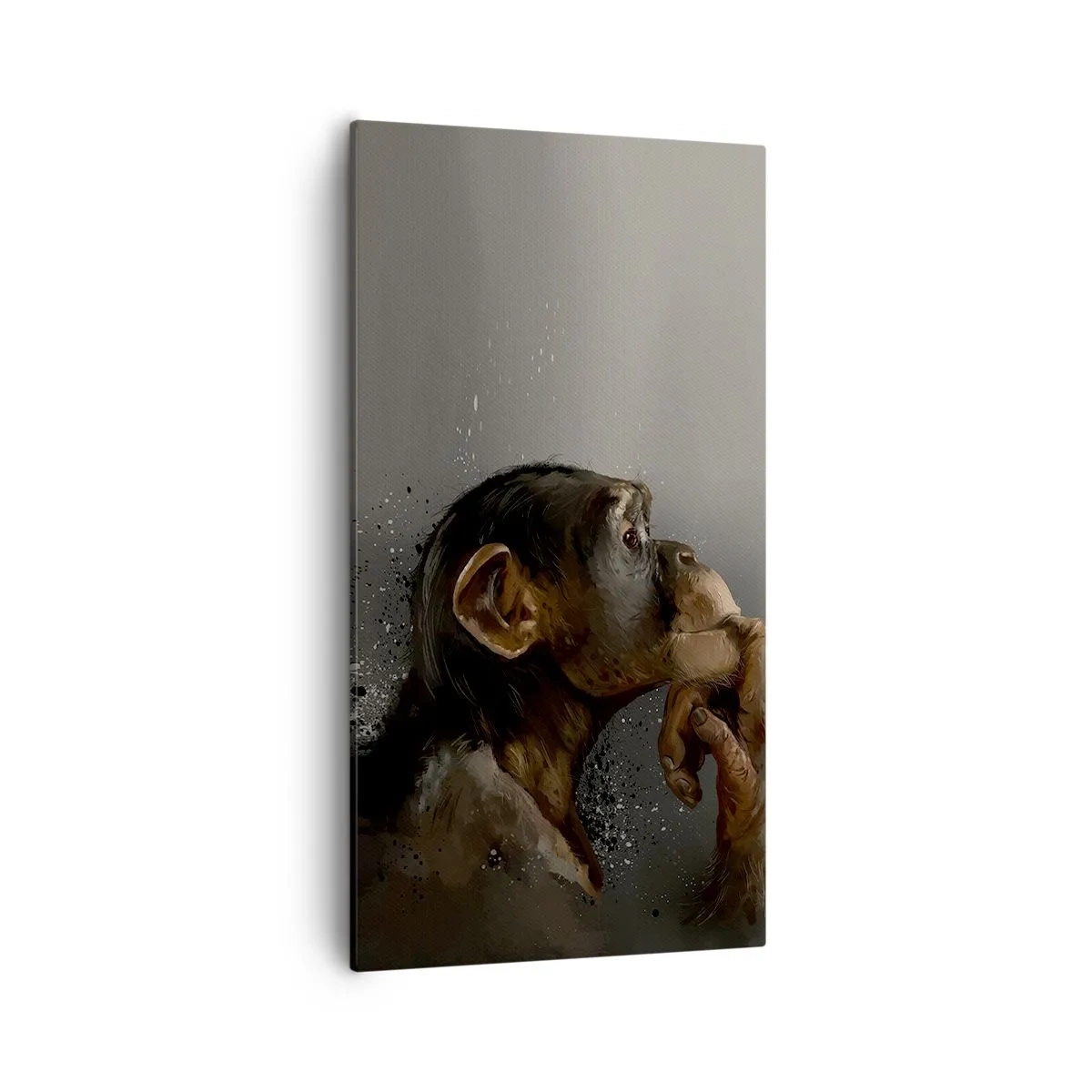 Canvastavla - Bild på duk - Säkert en tänkare - 55x100 cm