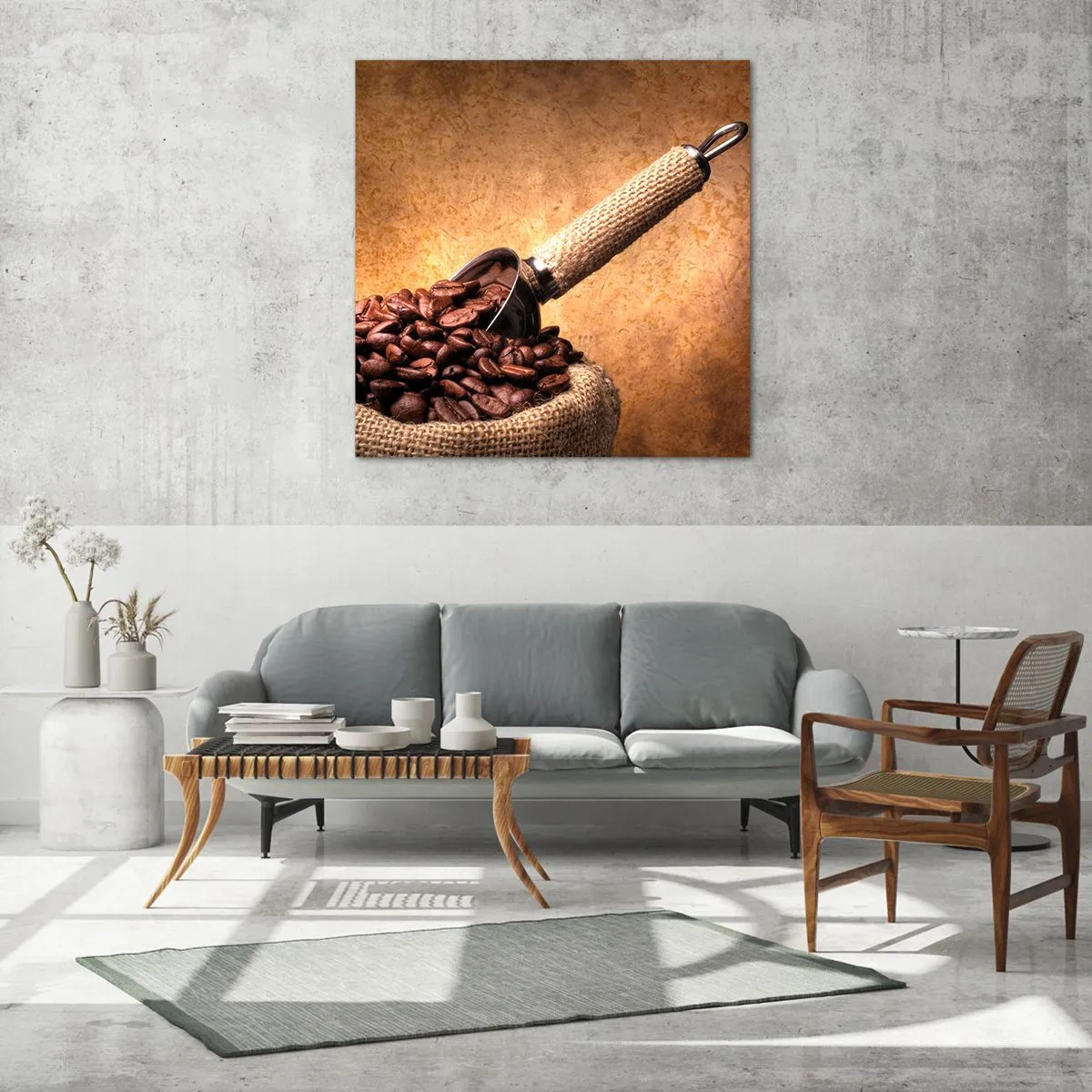 Glastavla - Bild på glas - I smakens källor - 60x60 cm
