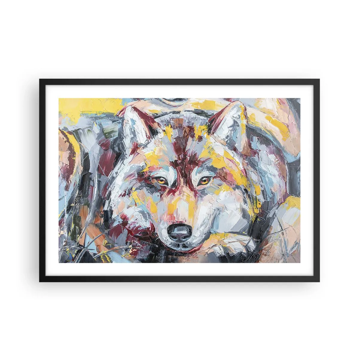 Affisch i svart ram - Lugnt bland de närmsta - 70x50 cm