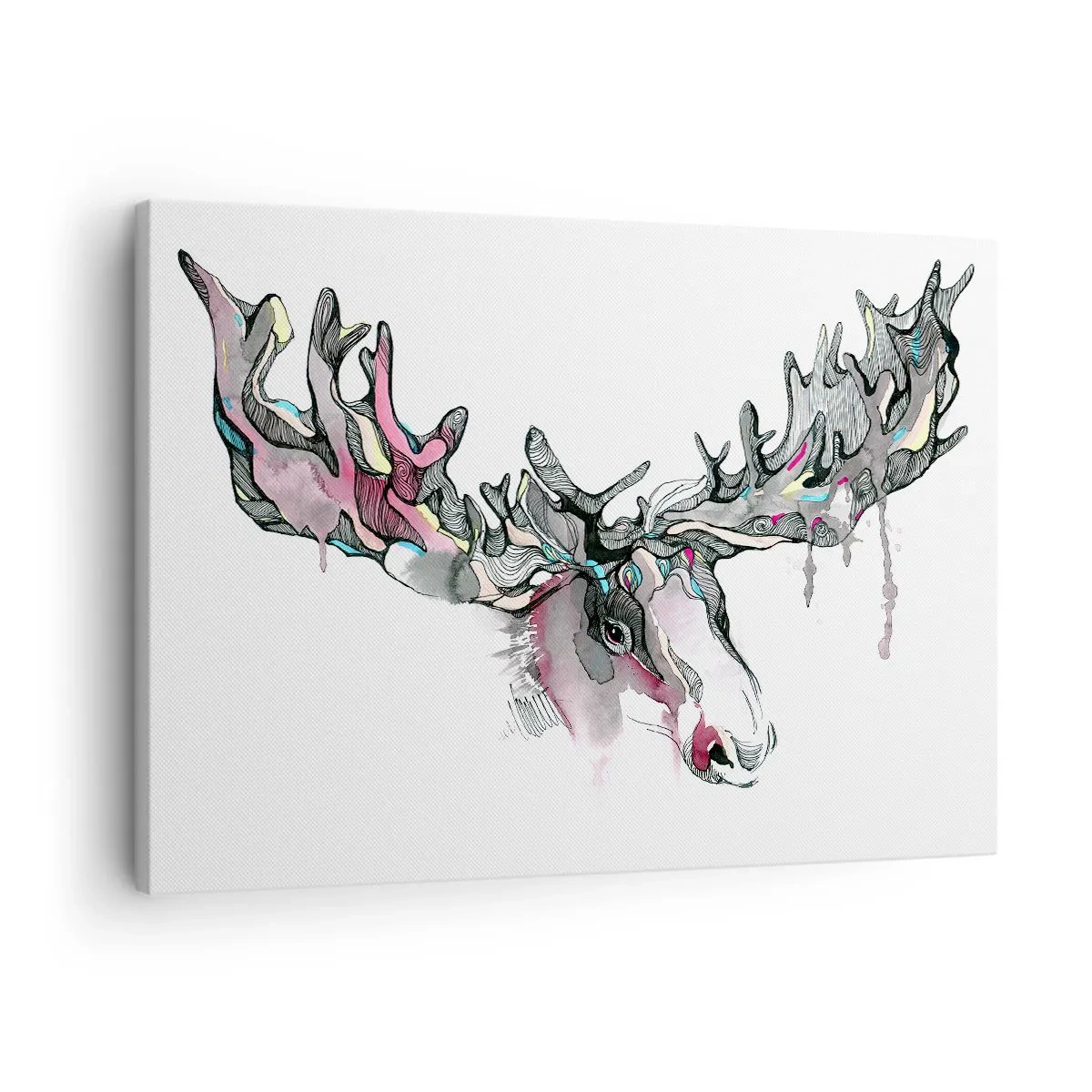 Canvastavla - Bild på duk - Skogskungens krona - 70x50 cm