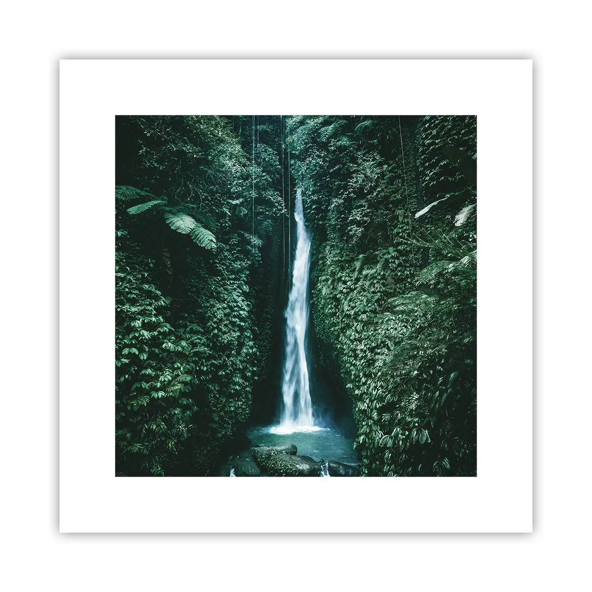 Affisch - Tropisk spa - 30x30 cm