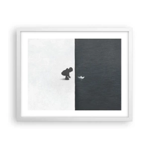 Affisch i vit ram - En stor expedition - 50x40 cm