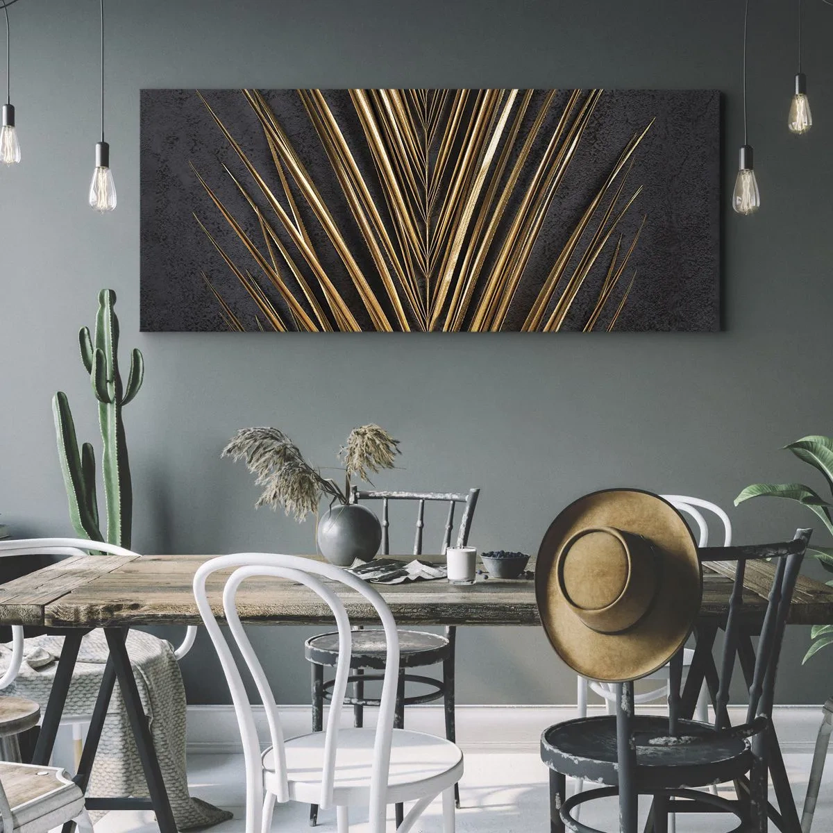 Canvastavla - Bild på duk - Tropikens guld - 120x50 cm