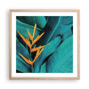 Affisch i ram av ljusek - Edens blomma - 50x50 cm