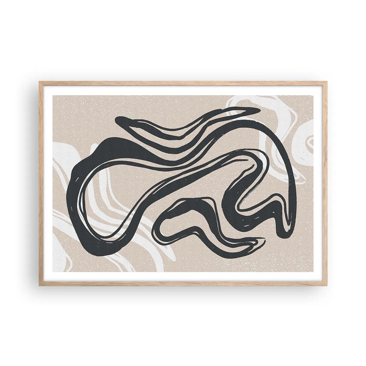 Affisch i ram av ljusek - Mångfaldigt uttryck - 100x70 cm