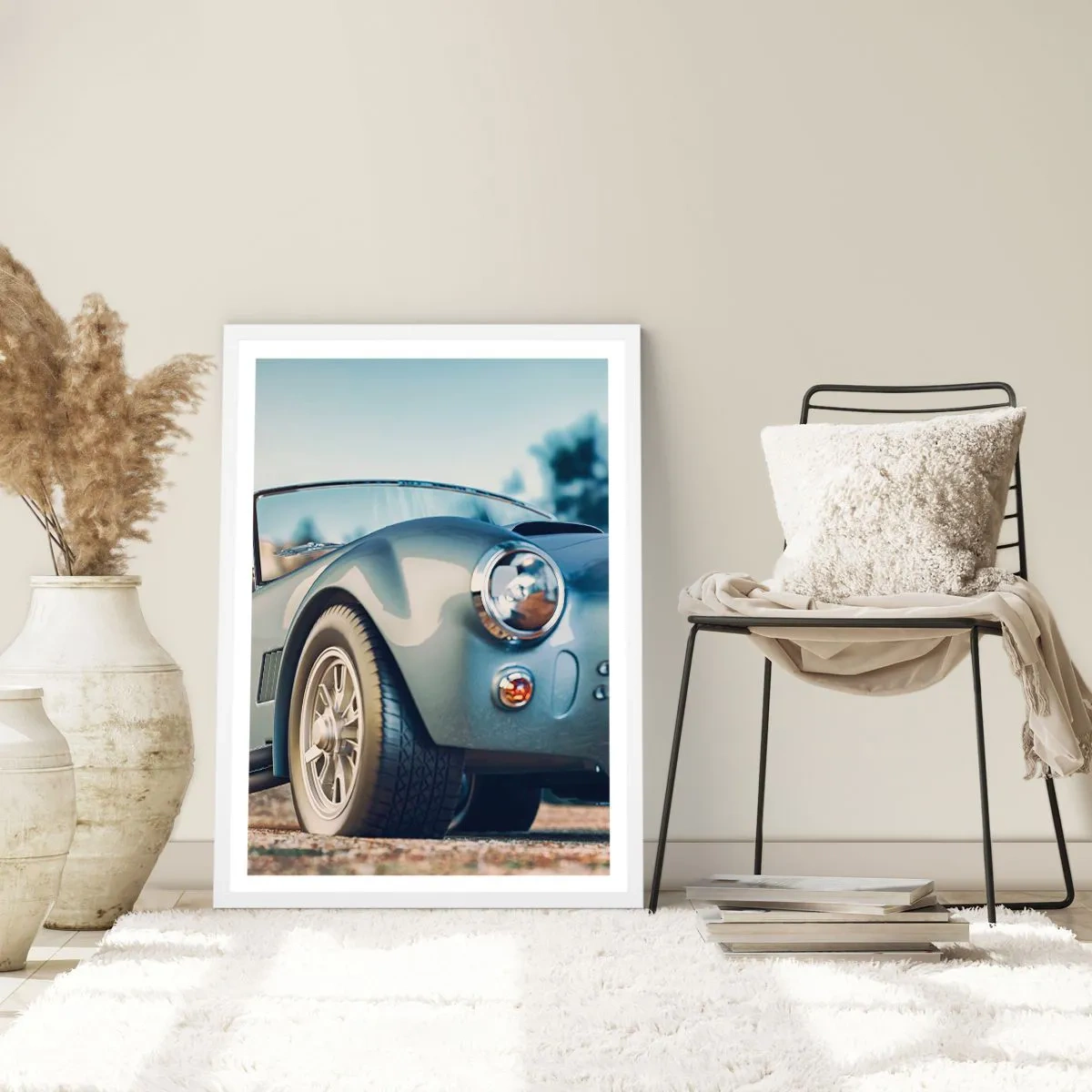 Affisch i vit ram - Det är stilen som räknas - 40x50 cm