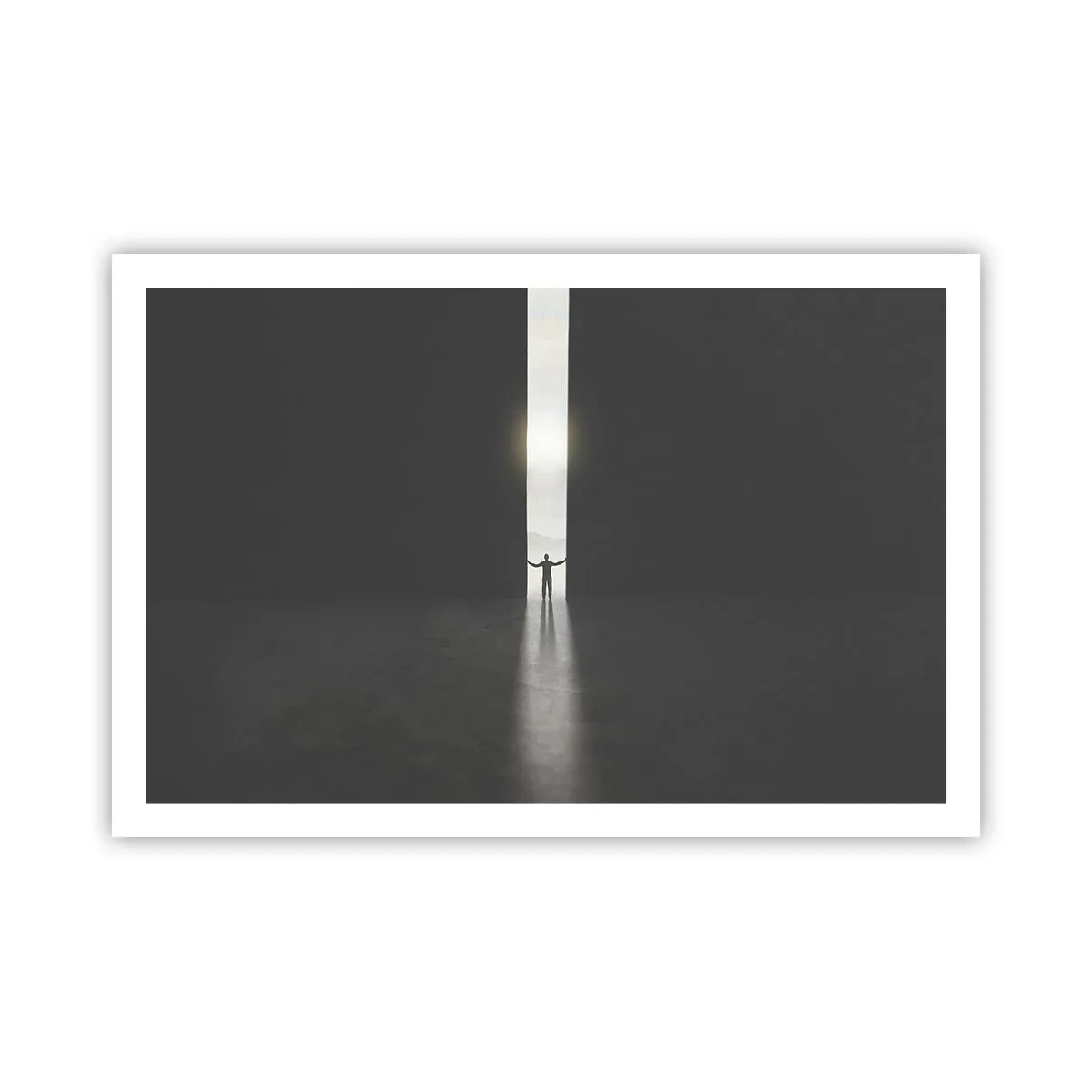 Affisch - Ett steg mot den ljusa framtiden - 91x61 cm