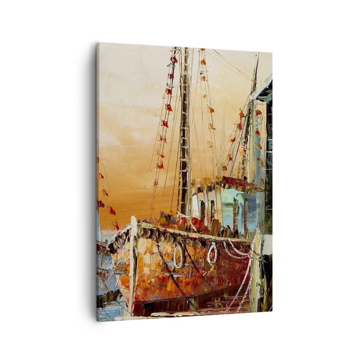 Canvastavla - Bild på duk - Lugn hemresa - 50x70 cm