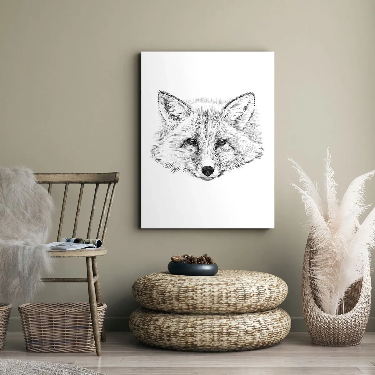 Canvastavla - Bild på duk - Kan dessa ögon ljuga? - 50x70 cm