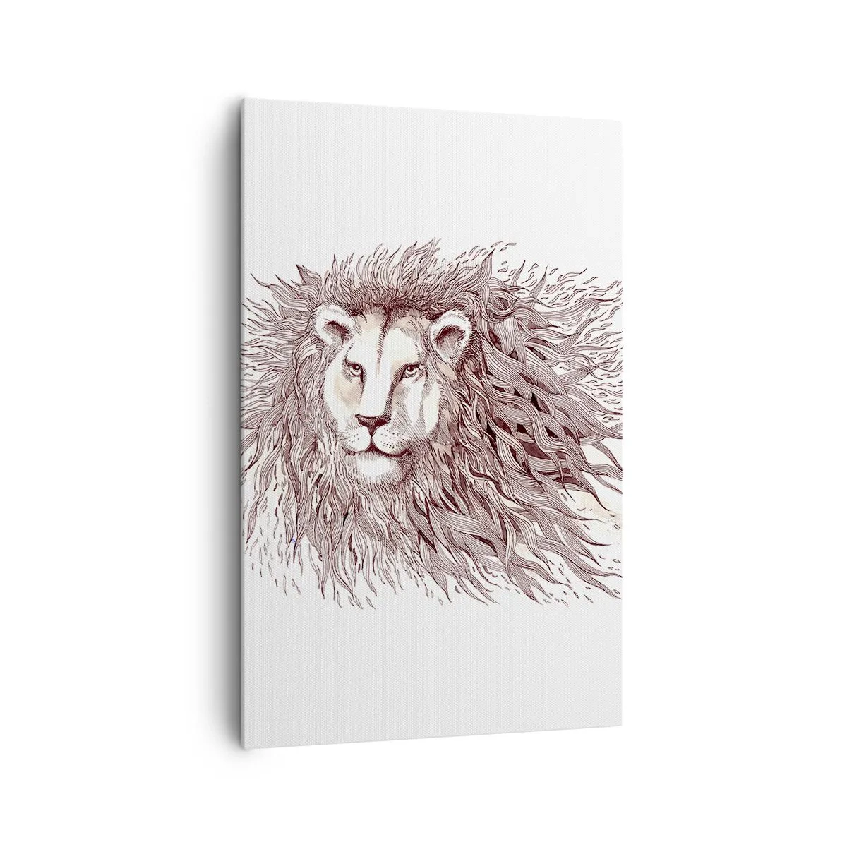 Canvastavla - Bild på duk - Brinnande härskare - 80x120 cm