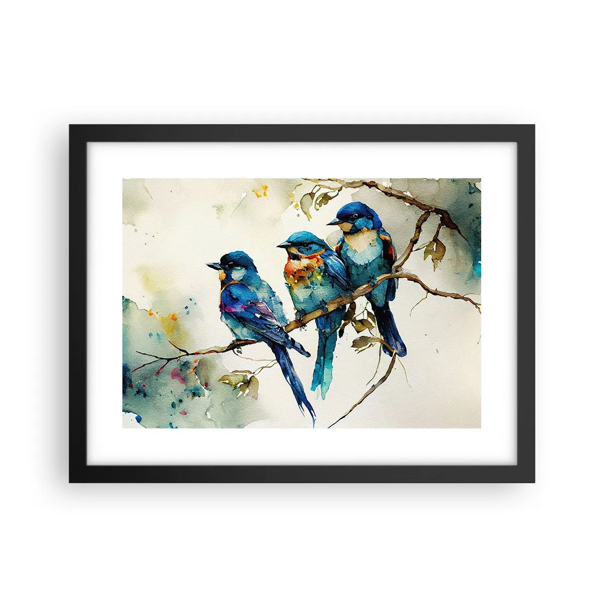 Affisch i svart ram - Sur? - 40x30 cm