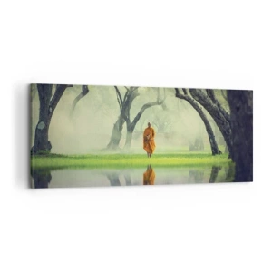Canvastavla - Bild på duk - På väg till upplysningen - 120x50 cm