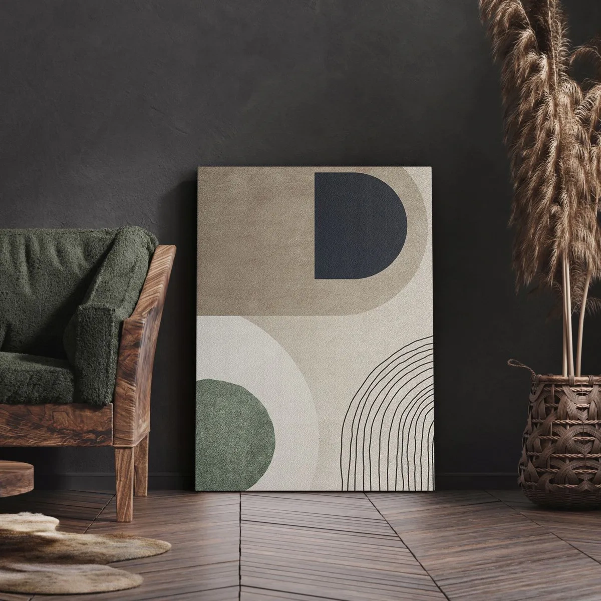 Canvastavla - Bild på duk - Ovalens mjukhet - 50x70 cm