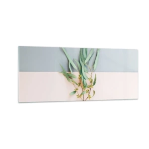 Glastavla - Bild på glas - Pastellens subtilitet - 100x40 cm
