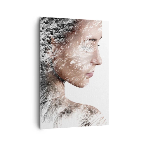 Canvastavla - Bild på duk - Skogens ande - 70x100 cm