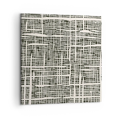 Canvastavla - Bild på duk - Vävd komposition - 50x50 cm