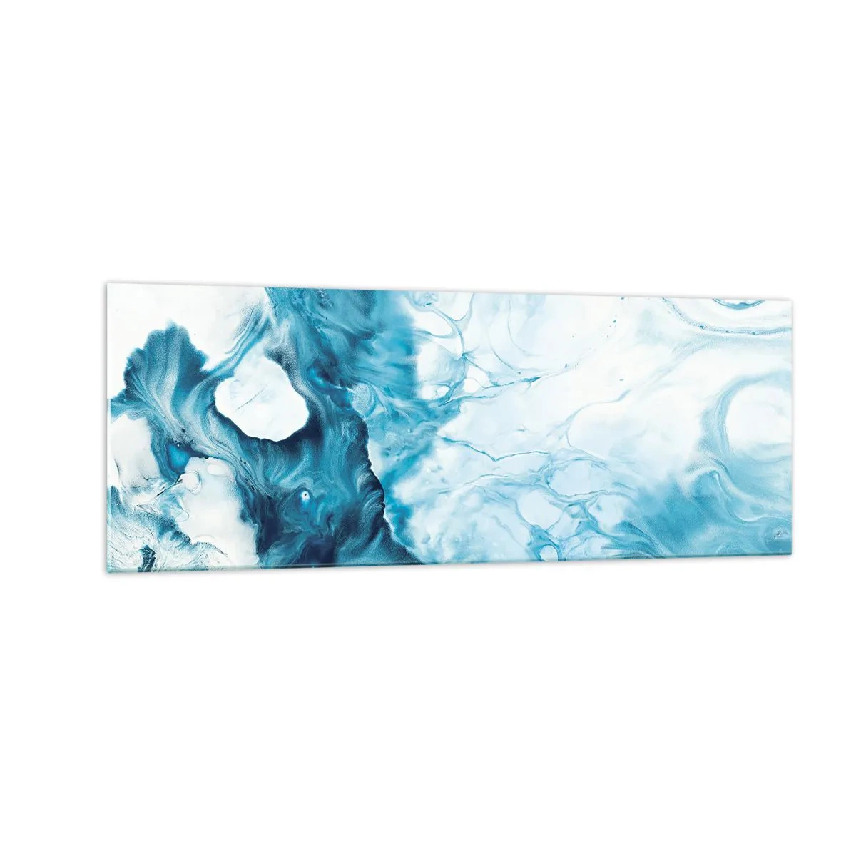 Glastavla - Bild på glas - Blåhetens konsert - 140x50 cm