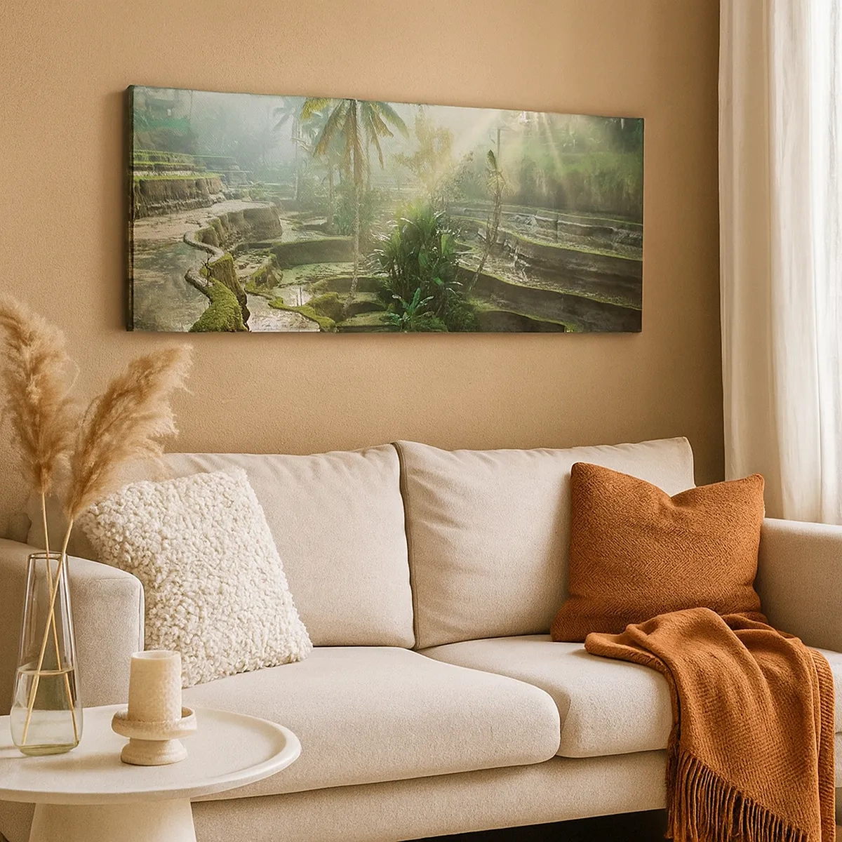 Canvastavla - Bild på duk - Växa upp i solsken - 30x30 cm