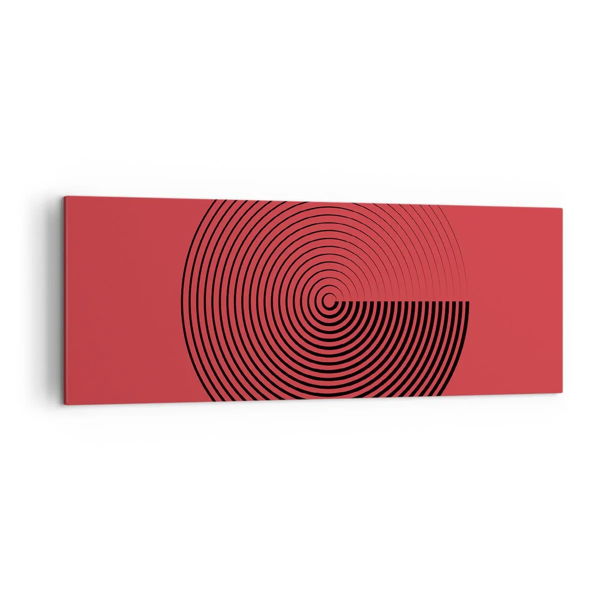 Canvastavla - Bild på duk - Cirkulär rörelse - 140x50 cm
