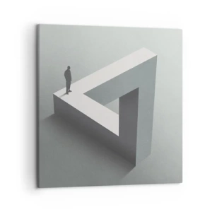 Canvastavla - Bild på duk - Och ändå möjligt - 50x50 cm