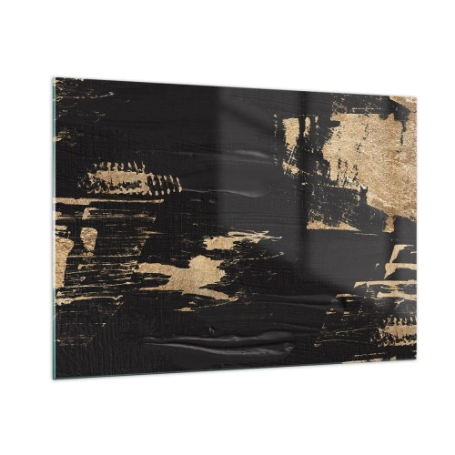 Glastavla - Bild på glas - Ett spår av beröring - 100x70 cm