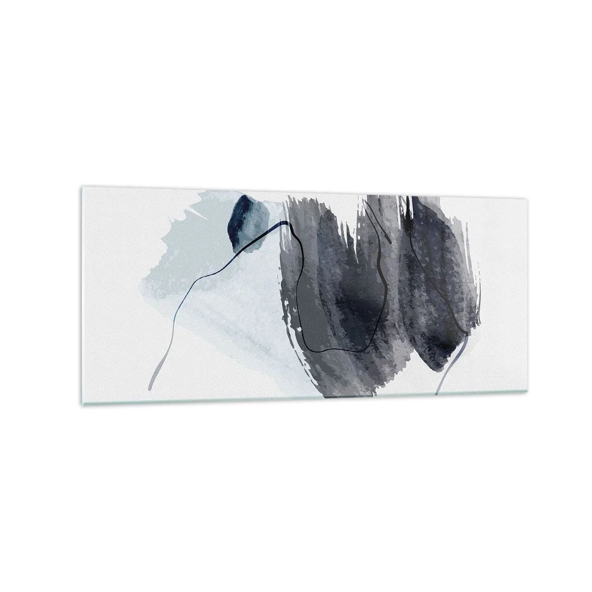 Glastavla - Bild på glas - Intensitet och rörelse - 120x50 cm
