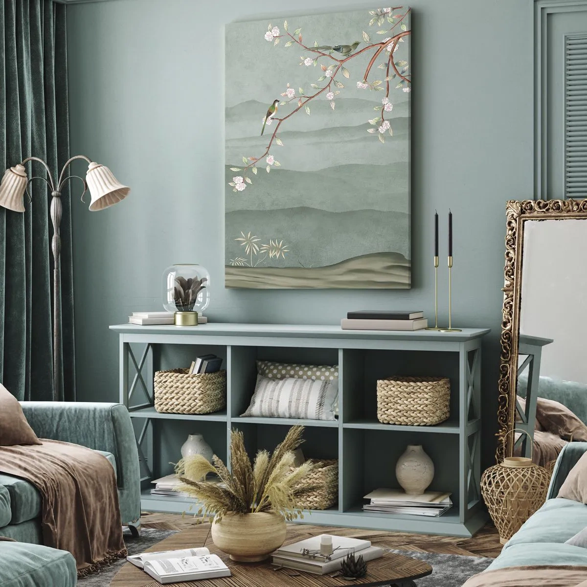 Canvastavla - Bild på duk - Vår, ah, det är du - 45x80 cm