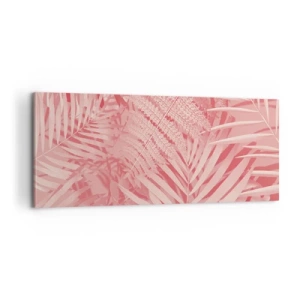 Canvastavla - Bild på duk - Rosa koncept - 100x40 cm