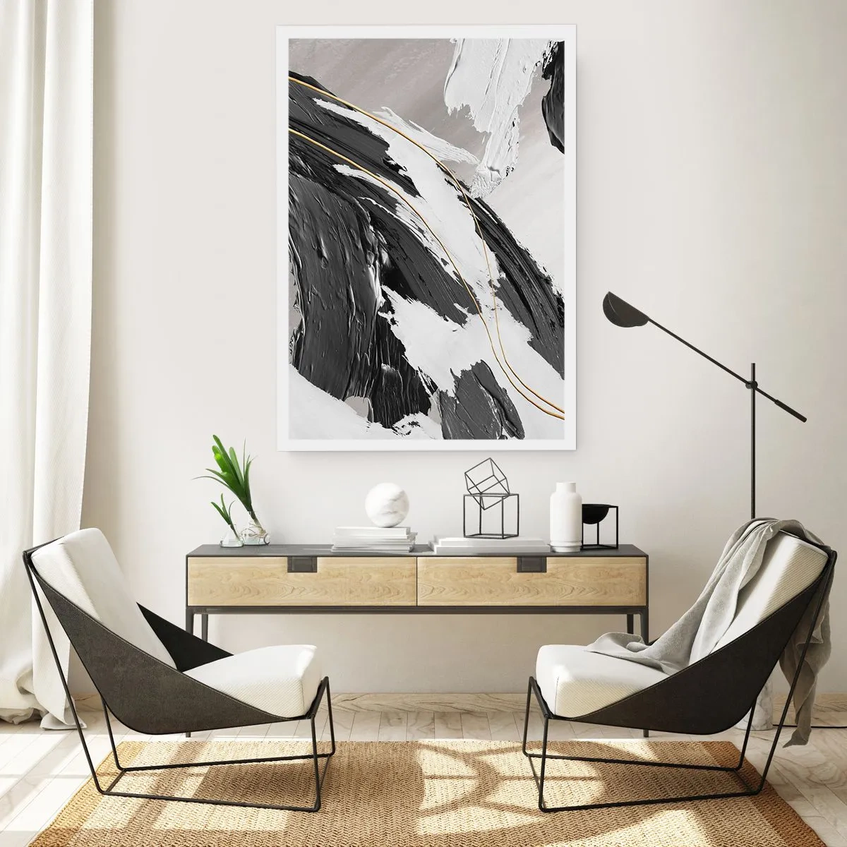 Affisch - Storslagen abstraktion - 40x50 cm