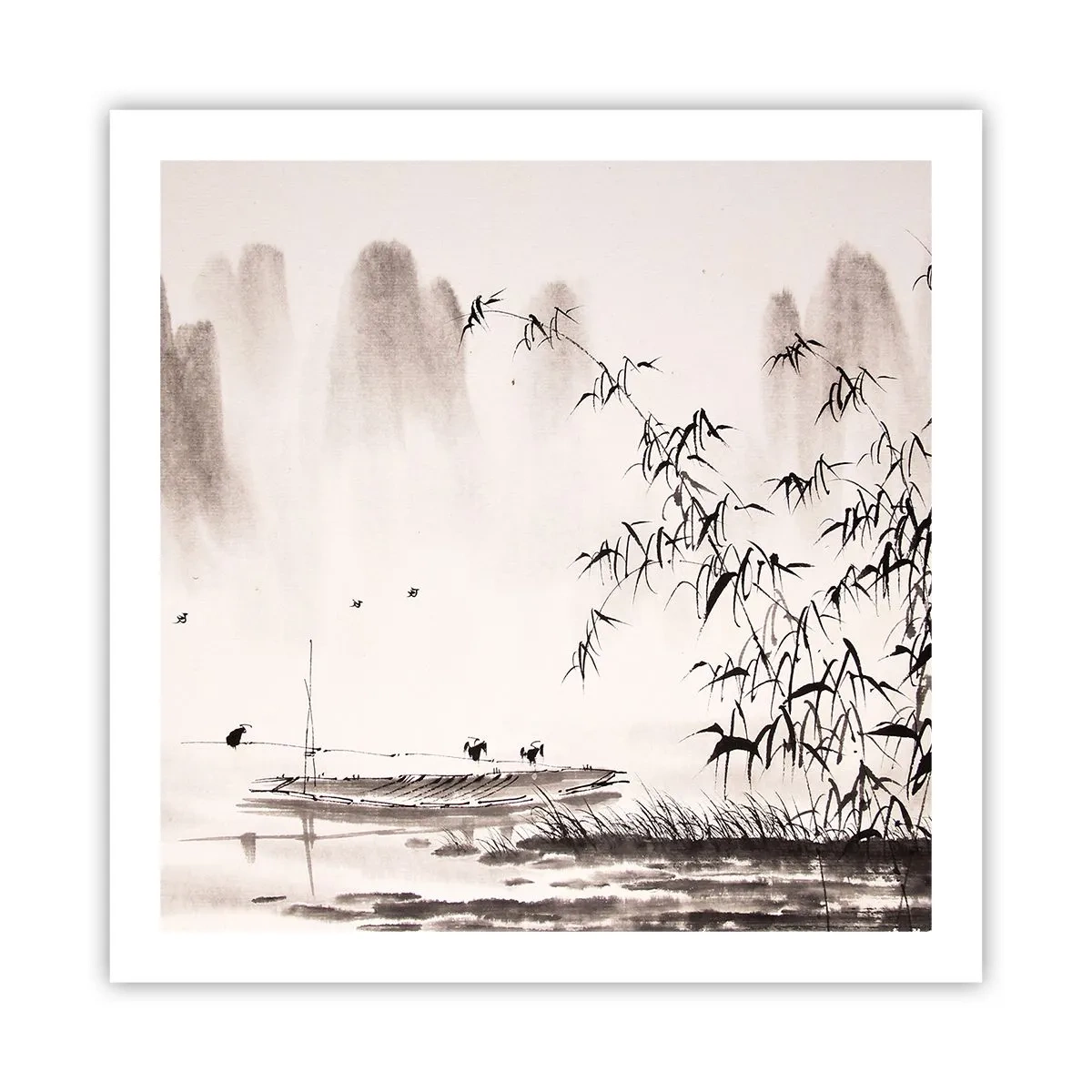Affisch - Risfältens tystnad - 60x60 cm
