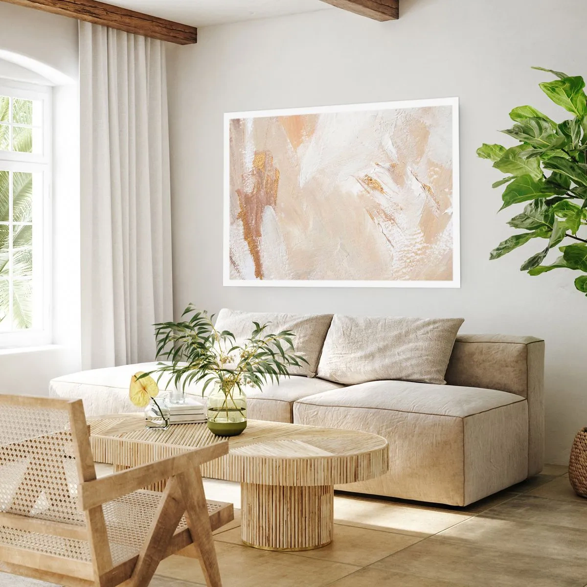 Affisch - Pastellfärgad komposition - 91x61 cm