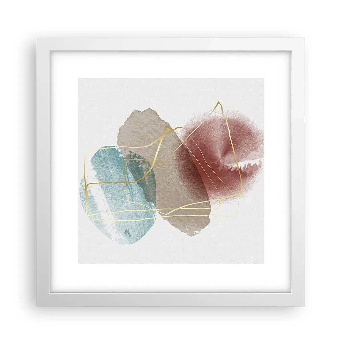 Affisch i vit ram - Rummets pärlor - 30x30 cm