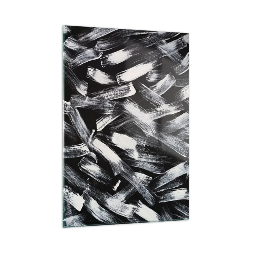 Glastavla - Bild på glas - Abstraktion i industriell anda - 50x70 cm