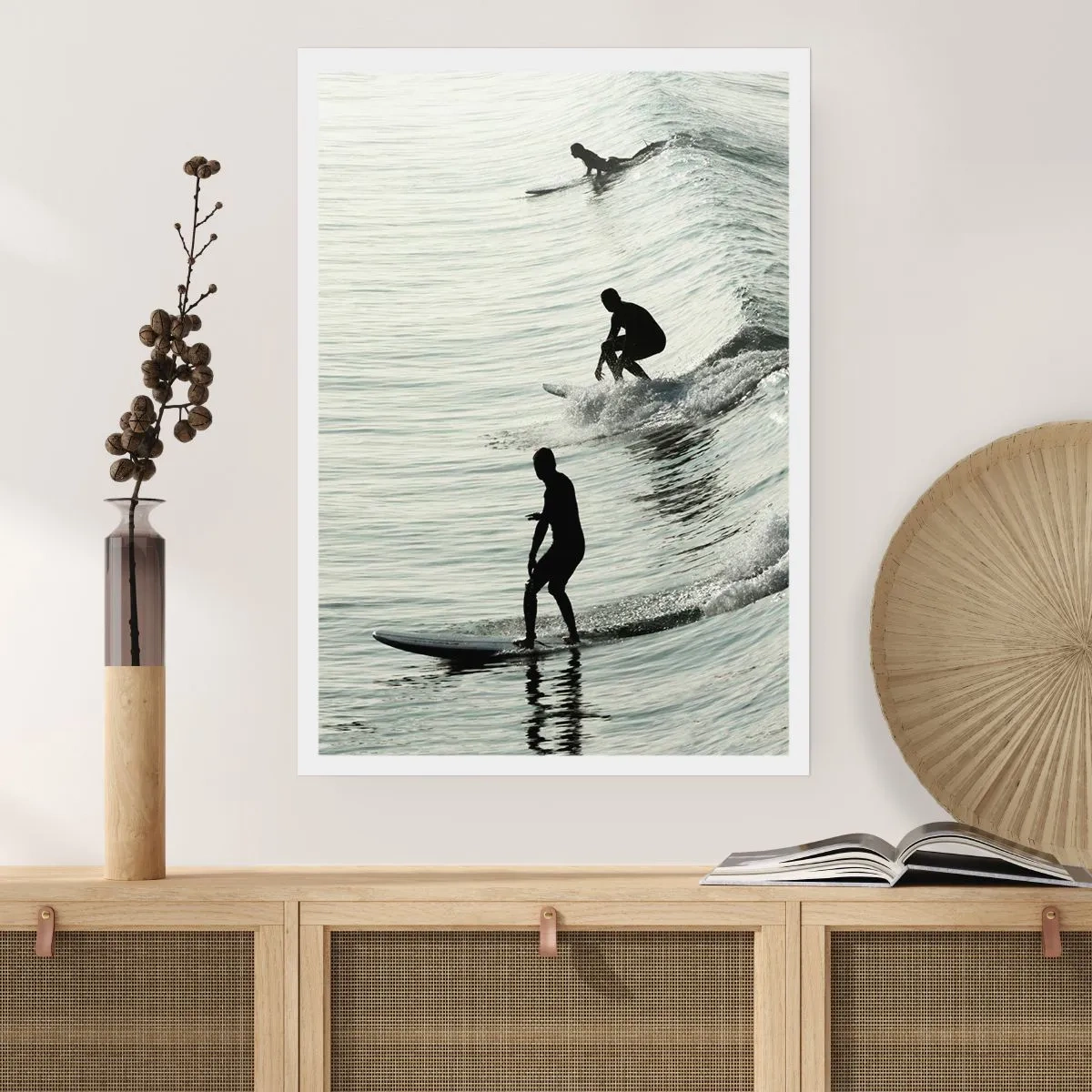 Affisch - Att möta vågen - 50x70 cm