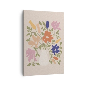 Canvastavla - Bild på duk - En delikat bukett - 70x100 cm