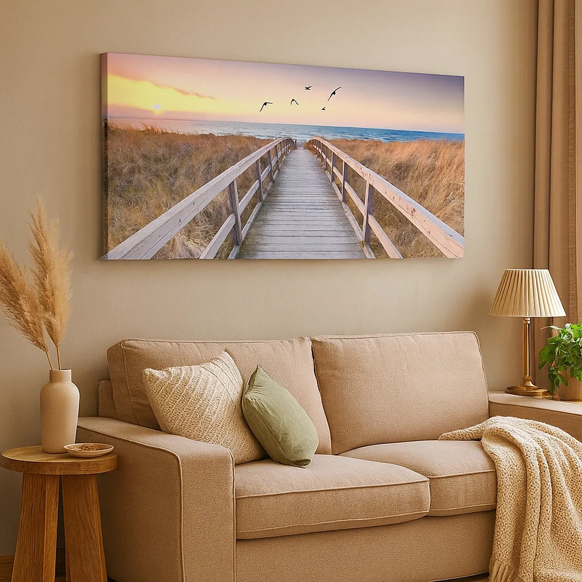 Canvastavla - Bild på duk - Startbana - 30x30 cm