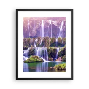 Affisch i svart ram - Trappan till himlen - 40x50 cm