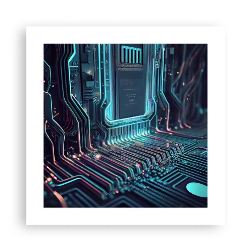 Affisch - Så här tänker jag... - 40x40 cm