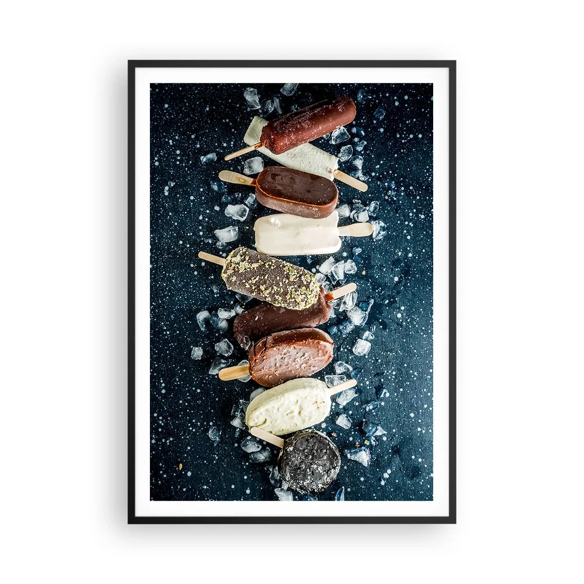 Affisch i svart ram - Smak av varm sommar - 70x100 cm