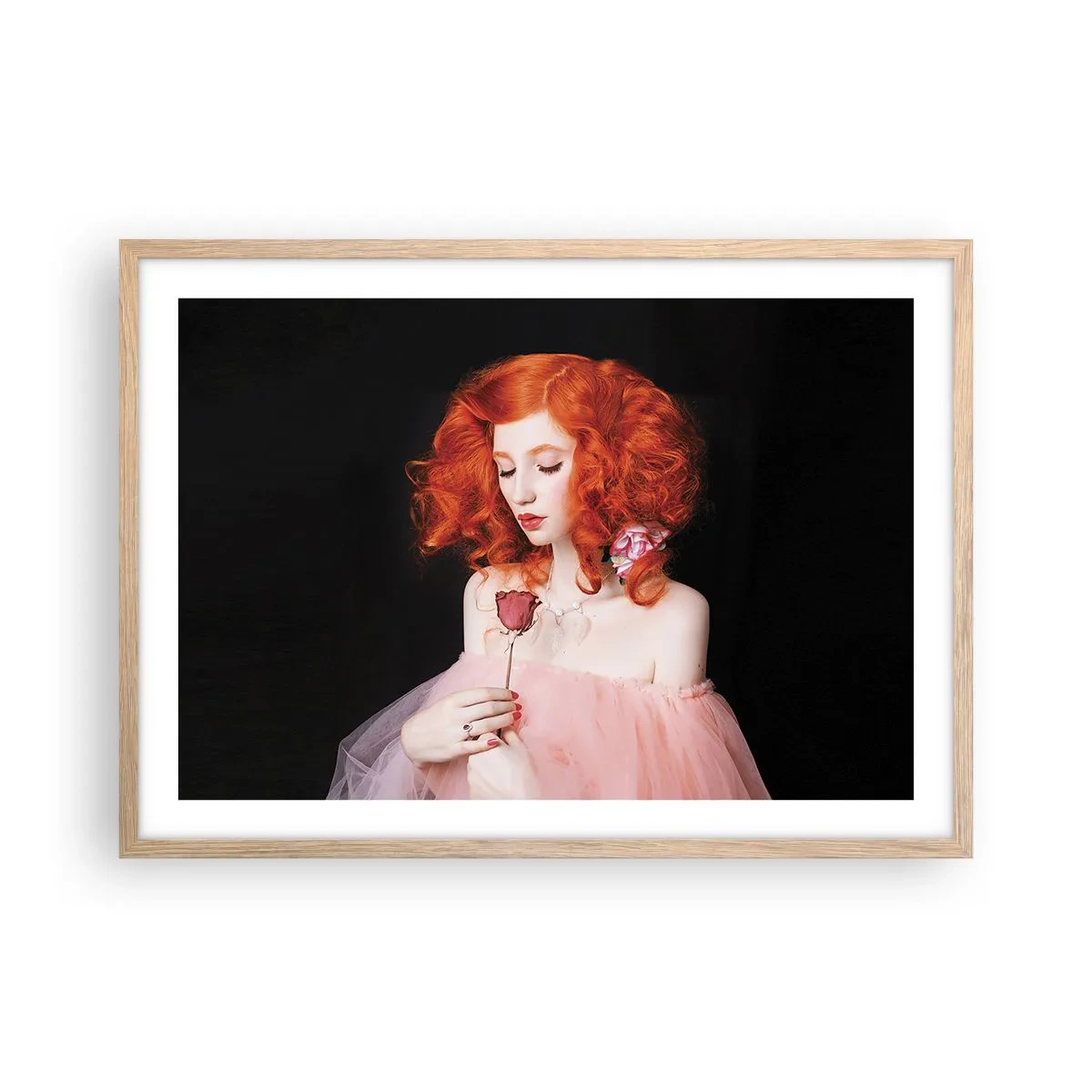 Affisch i ram av ljusek - I Barockstil - 70x50 cm