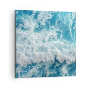Canvastavla - Bild på duk - Glatt och hoppande - 50x50 cm