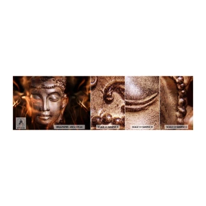 Provbit av självhäftande fototapet Deluxe Sticker - Det finns bara här och nu - Buddha, Religion, Asien - 100x30 cm