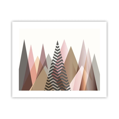Affisch - Utsikt över pyramider - 50x40 cm