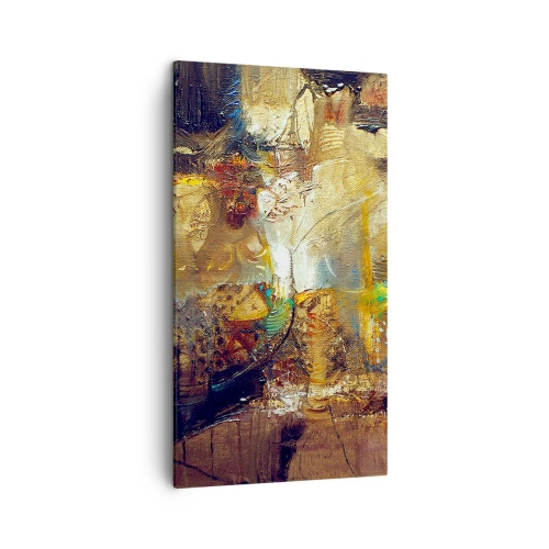 Canvastavla - Bild på duk - Kallt, varmare, hett - 45x80 cm