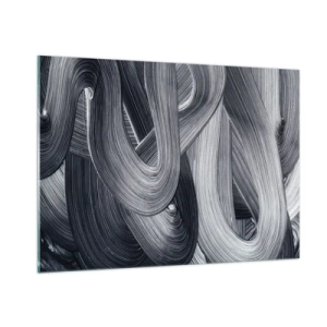 Glastavla - Bild på glas - Verklighetens flythet - 100x70 cm