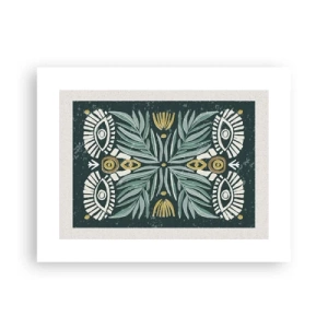 Affisch - Som ett folkligt mönster - 40x30 cm