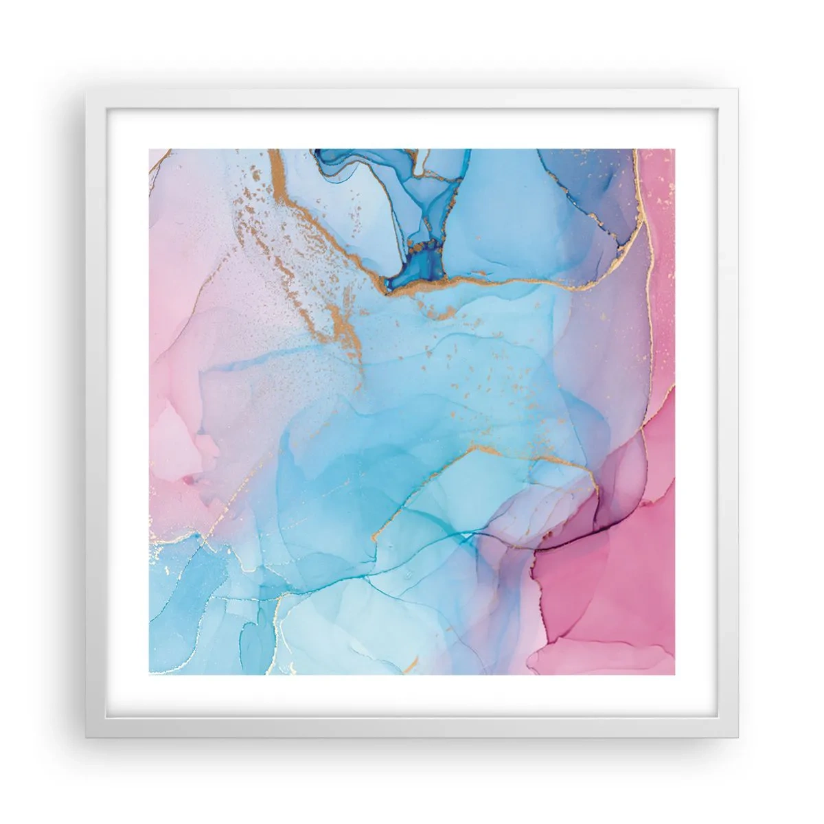 Affisch i vit ram - Möte och infiltration - 50x50 cm