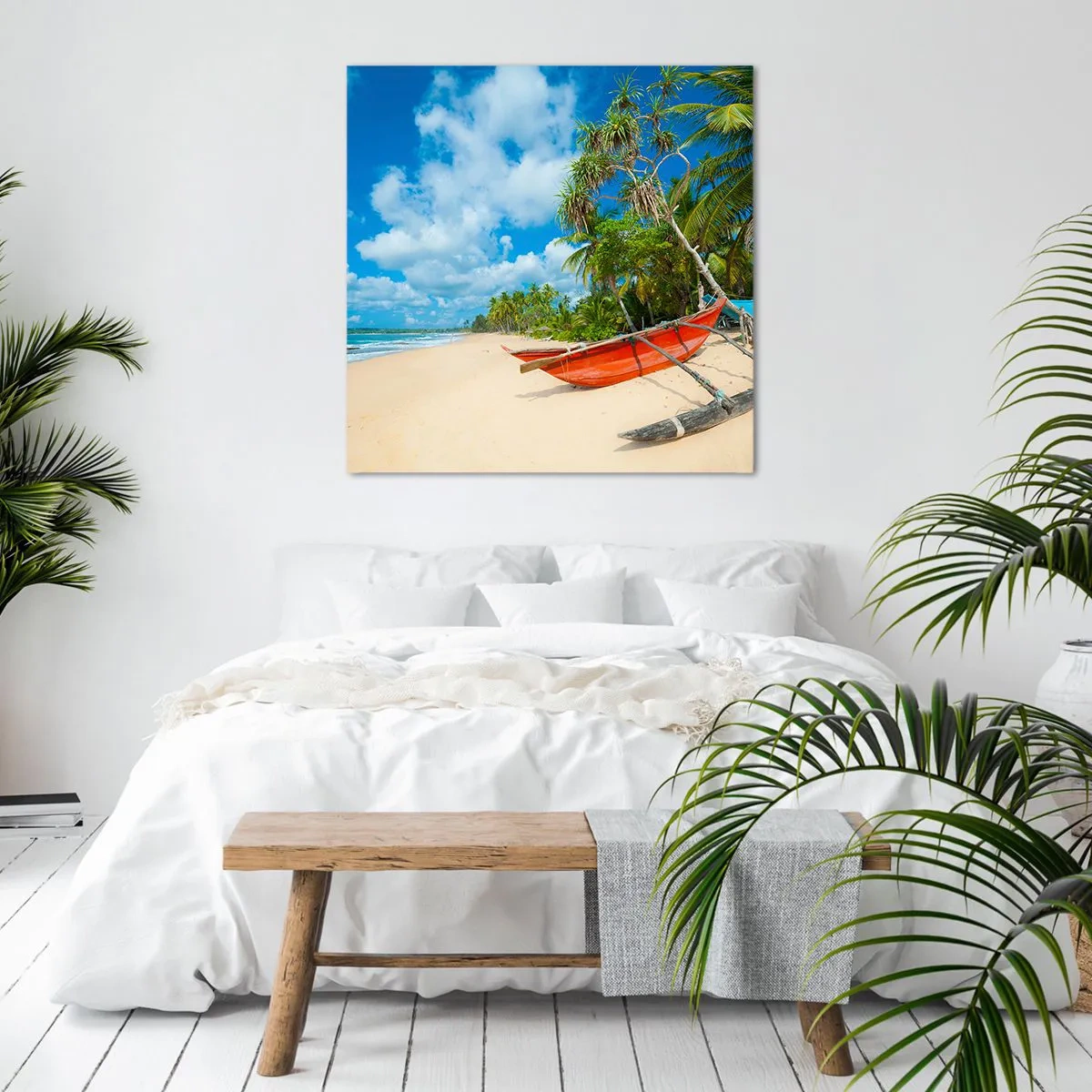 Canvastavla - Bild på duk - Tropikens charm - 70x70 cm