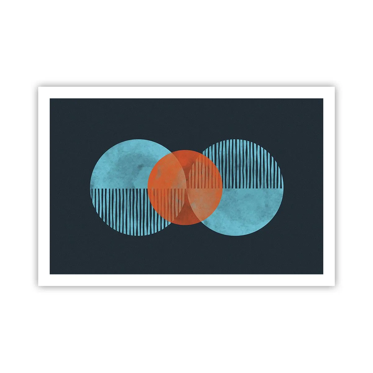 Affisch - Symmetrisk komposition - 91x61 cm