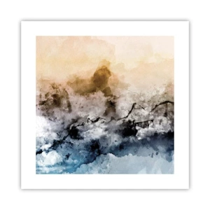 Affisch - Dränkta i dimman - 40x40 cm